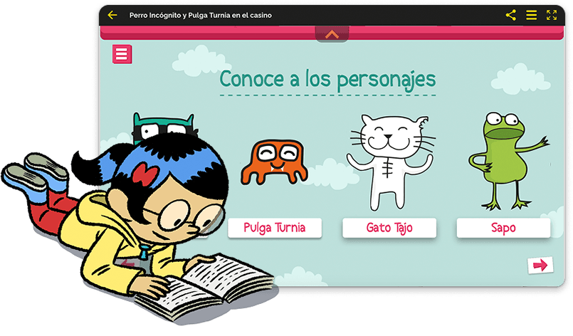 Vista previa de un libro interactivo exclusivo de MakeMake